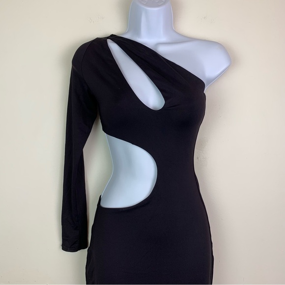 Meshki Joyce One Shoulder Cut-Out Midi Dress - Picture 6 of 16